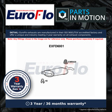 Exhaust Back / Rear Box fits FORD FIESTA Mk3 1.1 89 to 95 G6A EuroFlo Quality