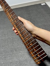 Stainless Rosewood 22Fret satin DIY Roasting flame maple electric guitar neck
