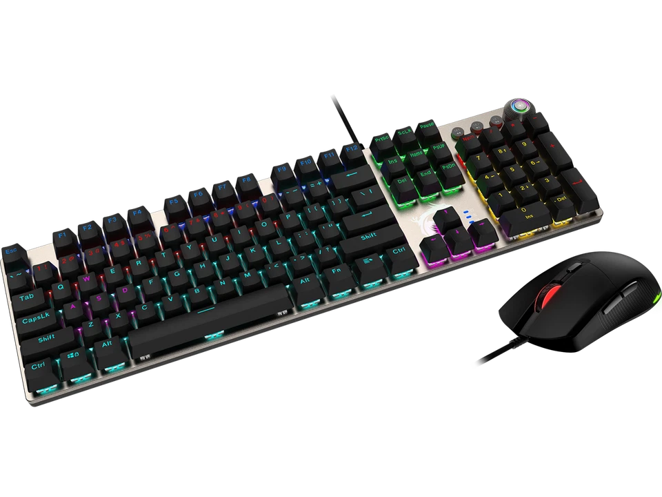 MSI Forge GK310 Mechanical Gaming Keyboard & Mouse Combo w/ Magnetic Cover - Hot - Image 2 of 4