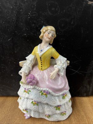 Stuttgart Germany Sitting Woman Figurine Made In Germany. It s Numbered. 17485