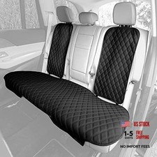 Car Seat Cushion Faux Leather Automotive Seat Cushions - Black Rear Set Car Seat Cushion Faux Leather Automotive Seat Cushions - Black Rear Set