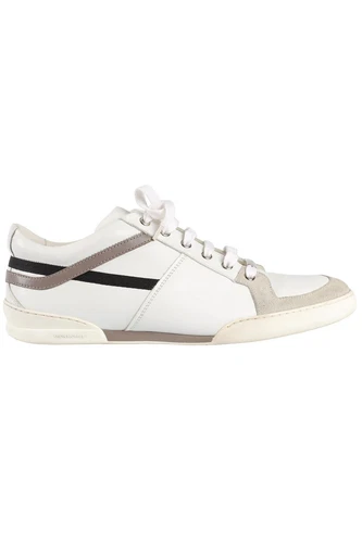 BASKETS HOMME CHRISTIAN DIOR BLANCHES EN CUIR B18 EU 41 UK 7 US 8