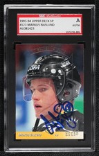 SGC Authentic 1993 Upper Deck SP Insert Markus Naslund #123 Authentic Auto z7j