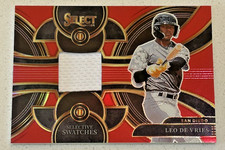 2024 Panini Select - Selective Swatches Leo De Vries #SS-LDV Red Prizm /99 