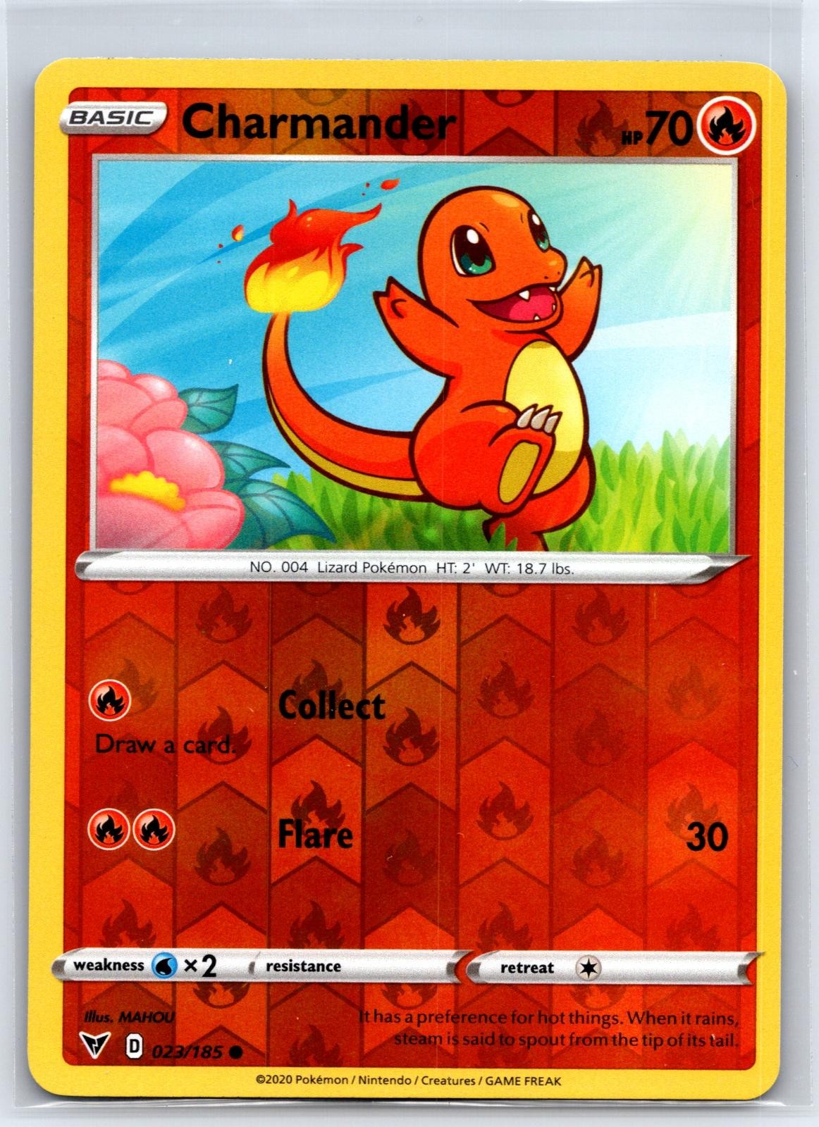 Charmander 023/185 Common Vivid Voltage Pokemon Reverse Holo NM/M