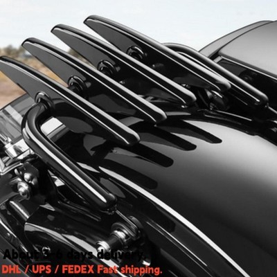 Schwarzer abnehmbarer Stealth-Gepäckträger   Harley Touring Road King 2009-20203