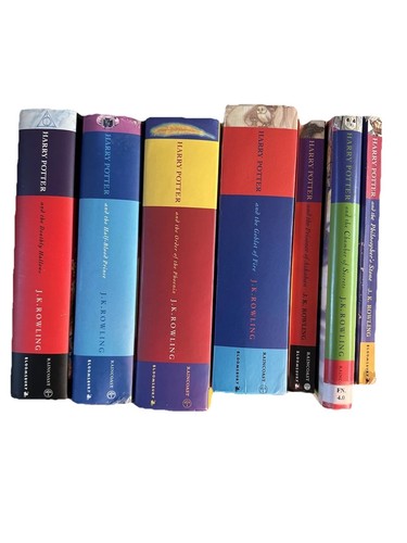 Harry Potter Complete Series 1-7 Original Paperback & Hardcover 5 x 1st Edition - Picture 3 of 14