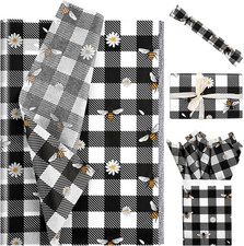 100 Sheets 20  14 Inches Honey Bee Tissue Paper for Gift Wrapping Black White