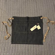 Raw Denim Waist Apron Made In USA Cook Cafe bistro