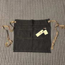 Raw Denim Waist Apron Made In USA &Cook  Cafe bistro