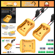 3 Pack Power Wheel Adapter for 20V Battery DIY Ride-On Car Kit, 12AWG, Fuse Ho