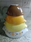 Vintage PYREX Town & Country Cinderella Nesting Mixing Bowls ~ Set of 4 ~ EUC