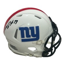Andrew Thomas Signed Autographed New York Giants Mini Helmet JSA COA