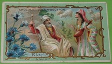 CHROMO 1905-1910 CHOCOLAT GUERIN-BOUTRON FLEURS LIBAN BLUET BLEUET CENTAUREE