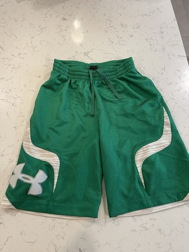 Under Armour Basketball Shorts Youth Size M Green All Season Gear Athletic