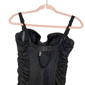Victoria's Secret Sexy Little Things Women's Black Ruched Lingerie Garter Sz 36D