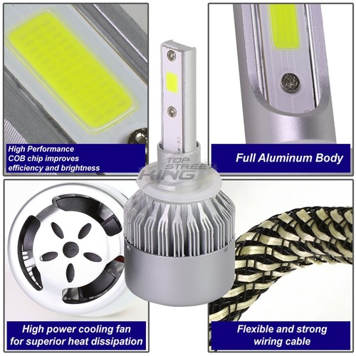 880 LED 6000K 6K LUZ BLANCA BOMBILLAS DE REPUESTO con ACTUALIZACIÓN VENTILADOR PLUG & PLAY - Imagen 4 de 7