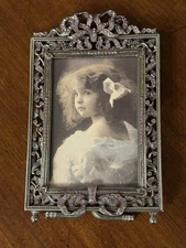 Edgar Berebi Lavender Crystal Picture Frame Holds 3.5x5 Photo