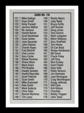 CHECKLIST ⚾ 1990 Leaf Baseball #174 Carlton Fisk on Back