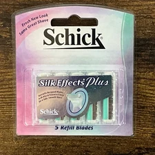 Schick Silk Effects Plus Refill Blades. 5 Each. Free Shipping. Qty Discounts.