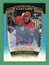 2024-25 Upper Deck Stature Cutter Gauthier Blue Rookie Auto /25 #38