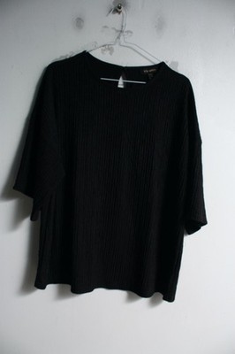 QED London Womens Woven Loose Smock Top - Black - Size L/XL (m8)