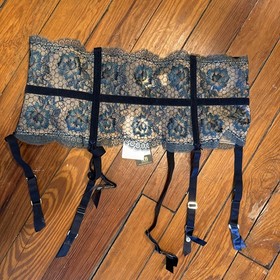 Dita von Teese Evelina Suspender Garter Navy NWT Size US 16