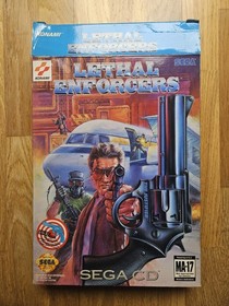 SEGA MEGA CD LETHAL ENFORCERS NTSC USA USED VERY GOOD CONDITION CIB REG CARD