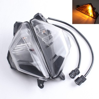 LED Front Turn Signal Light（L+R）For Kawasaki NINJA500 SE ABS 2024-2026 Clean