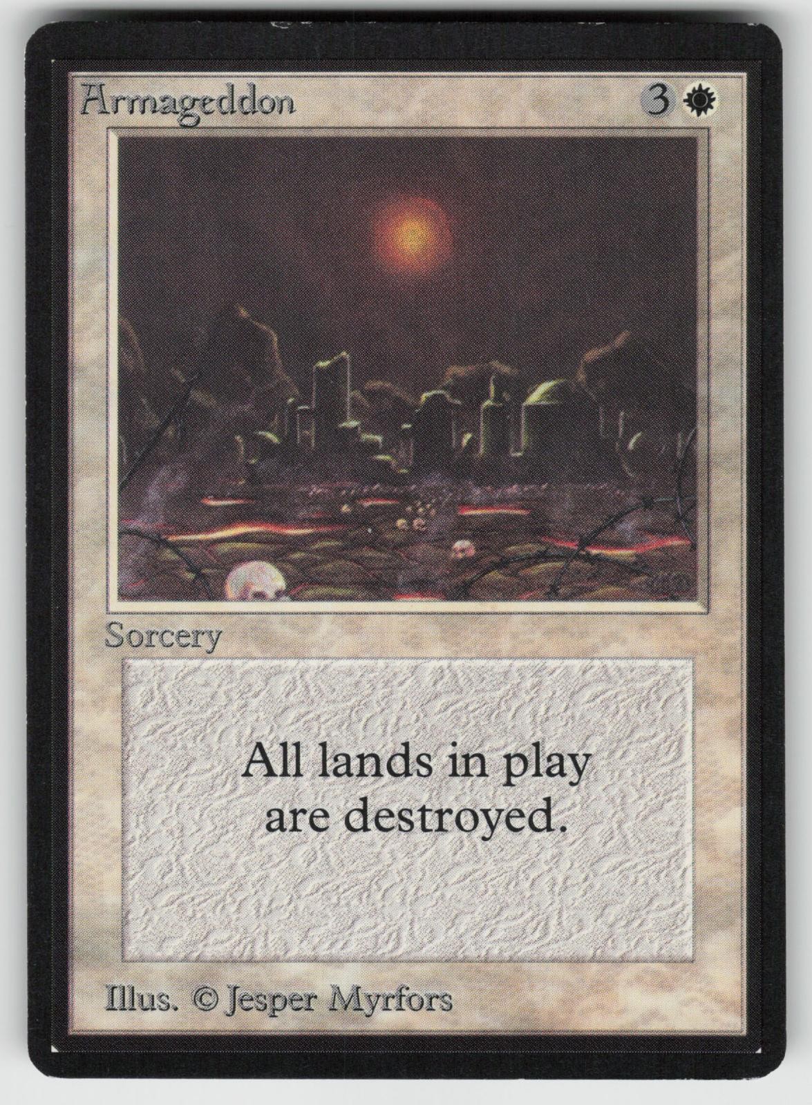 Armageddon Beta Edition Rare MAGIC: THE GATHERING