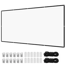 Uimoso 150-Inch 16:9 Wall-Mounted 4K HD Projection Screen for Home Theater