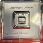 Silver Premium Geiger Edelmetalle 5 Gram  Bar Sealed Assay .999 Fine Germany
