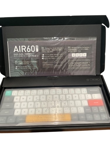 Nuphy Air60 V2 Mechanical Keyboard, ANSI, Lunar Gray Cowberry - 第 5/7 張圖片