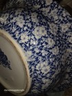 VTG Victoria Ware Ironstone Pitcher & Basin Bowl Flow Blue Calico 12" LARGE — photo 7