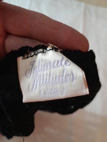 intimate attitudes plus Black Lace Thong 3x - Picture 4 of 4
