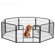 Dog Playpen 24 Inch 8 Panels Indoor Outdoor Metal Pet Fence