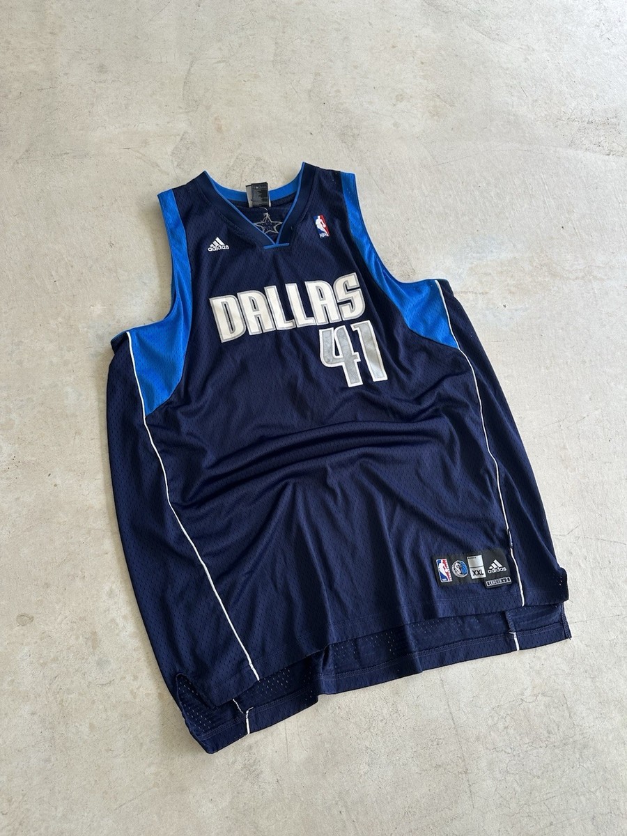 Dallas Mavericks Dirk Nowitzki #41 Adidas NBA Authentic Size XXL