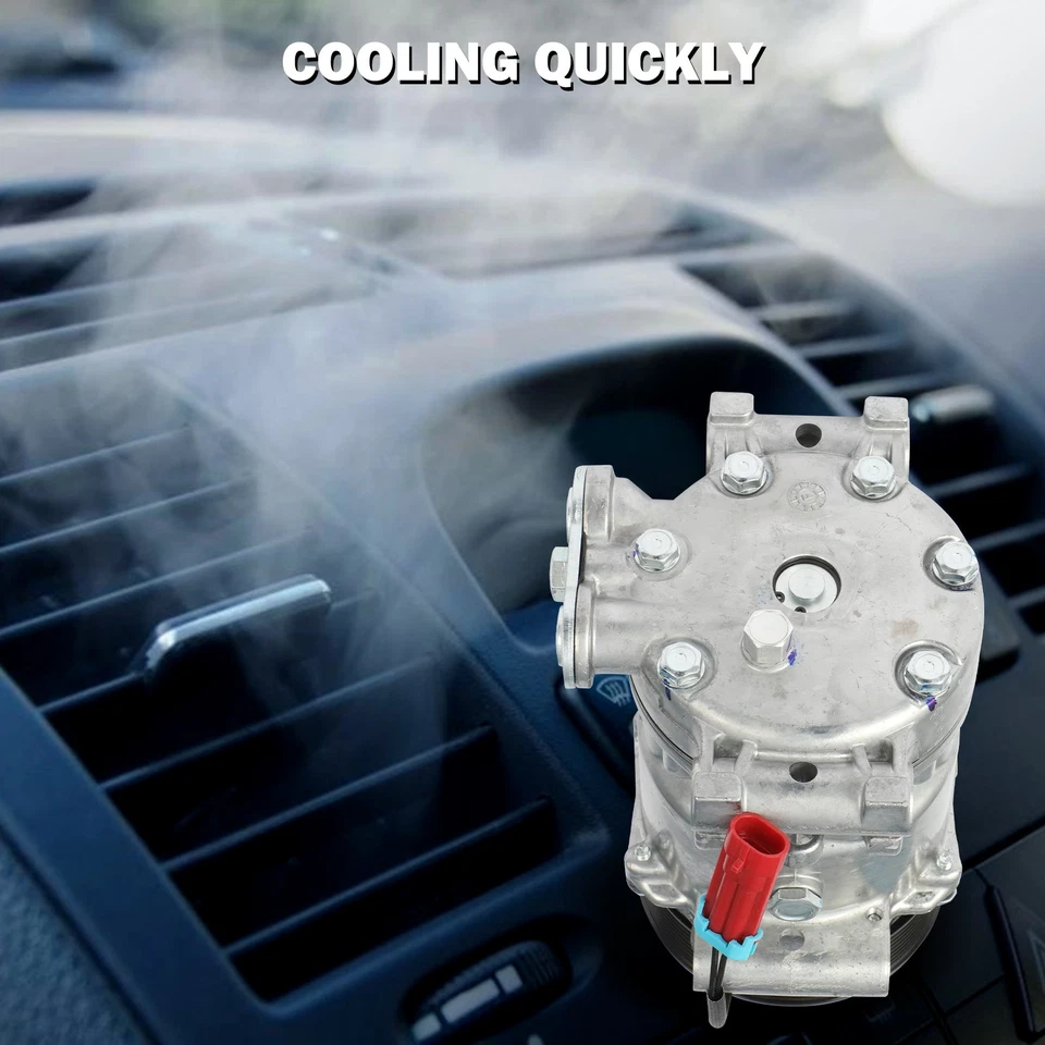 Compresor de aire acondicionado para Chevrolet T6500 T8500 GMC T7500 Isuzu FTR 7,8 L l6 168520 Foto 4 de 4