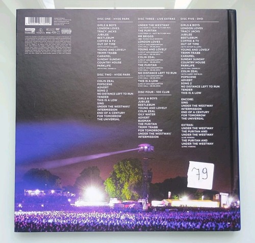 Blur Parklive CD Deluxe 'Earbook' Album with DVD 5 discs (2012) Britpop RARE - Imagen 5 de 12
