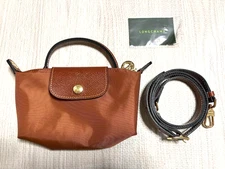Brown Longchamp Le Pliage Crossbody Shoulder Bag Size XS Outlet (1 business day)