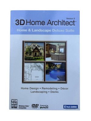 3D Home Architect Home & Landscape Deluxe Suite Version 9 New Sealed