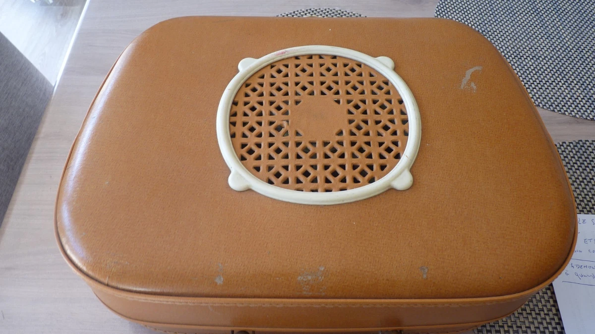 TEPPAZ OSCAR SENIOR – Platine vinyle portable vintage – Valise tourne-disque