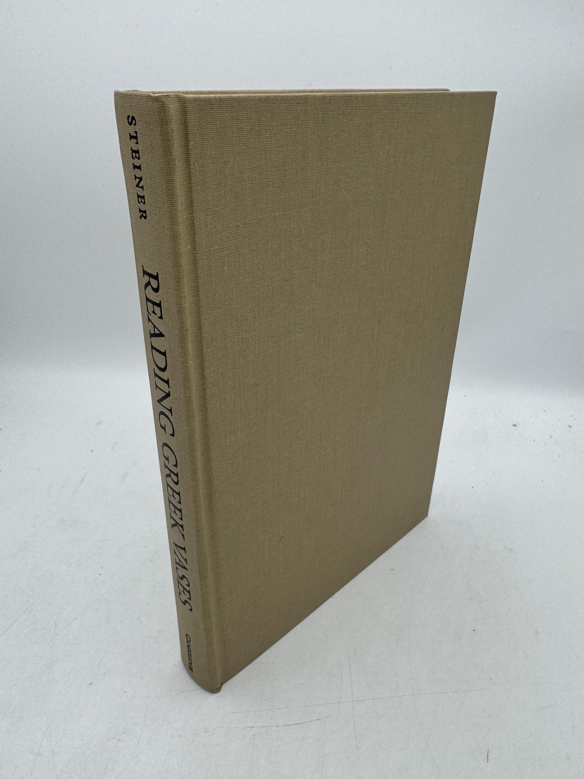 Reading Greek Vases Steiner, Ann Cambridge Univ. Press First Edition Hardcover V
