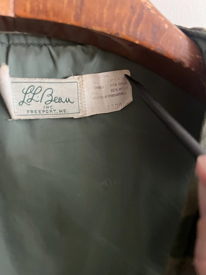 Vintage 1960s/70s LL Bean Frogskin Camo Life Vest - Image 3 of 4