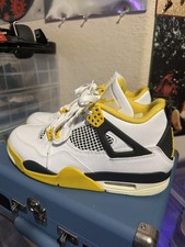 靴 AIR JORDAN 4 Retro \"Vivid Sulfur\" Nike Air Jordan 4 Retro Vivid Sulfur AQ9129-101 Womens New | eBay