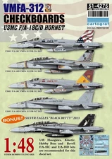 1/48 USMC VMFA-312/-115 F/A-18C/D Decal for Hasegawa/Kinetic/HobbyBoss/Revell