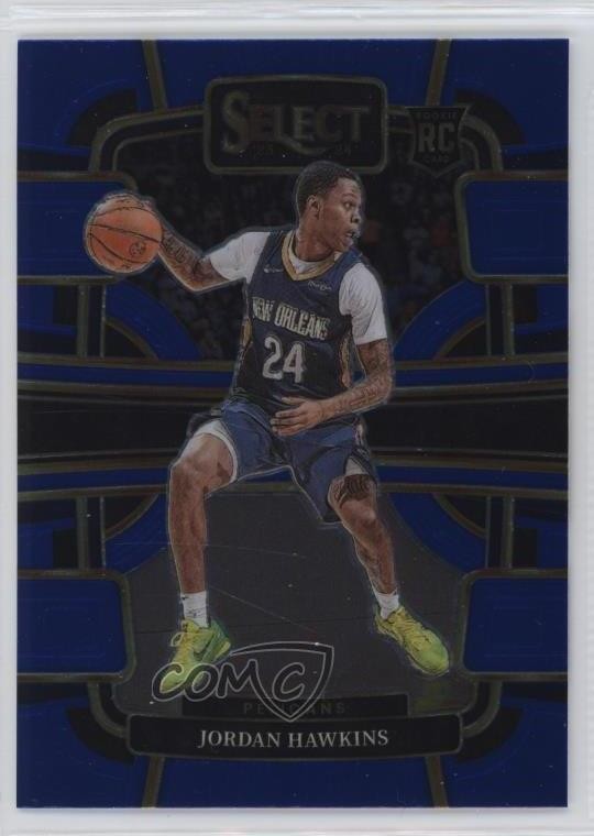 2023-24 Panini Select Concourse Blue Jordan Hawkins #72 18o1