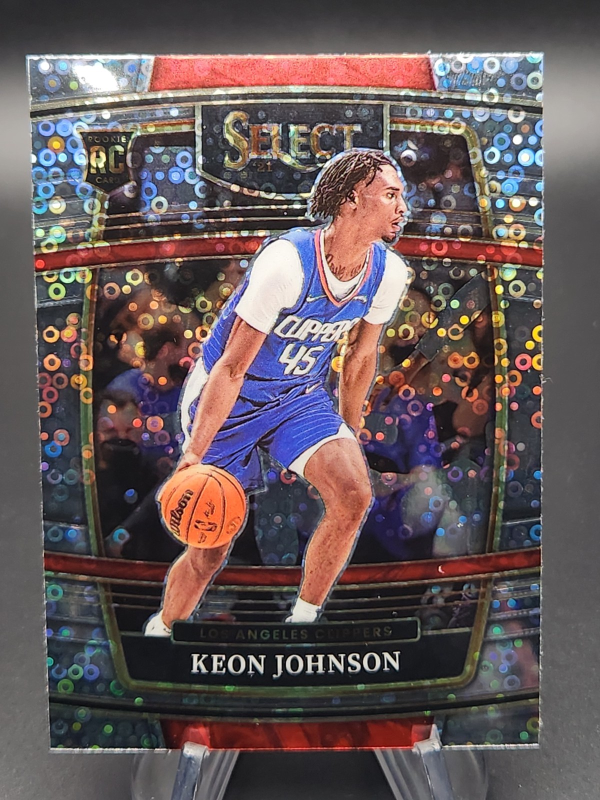 Keon Johnson 2021-22 Panini Select H2 Concourse Rookie Disco