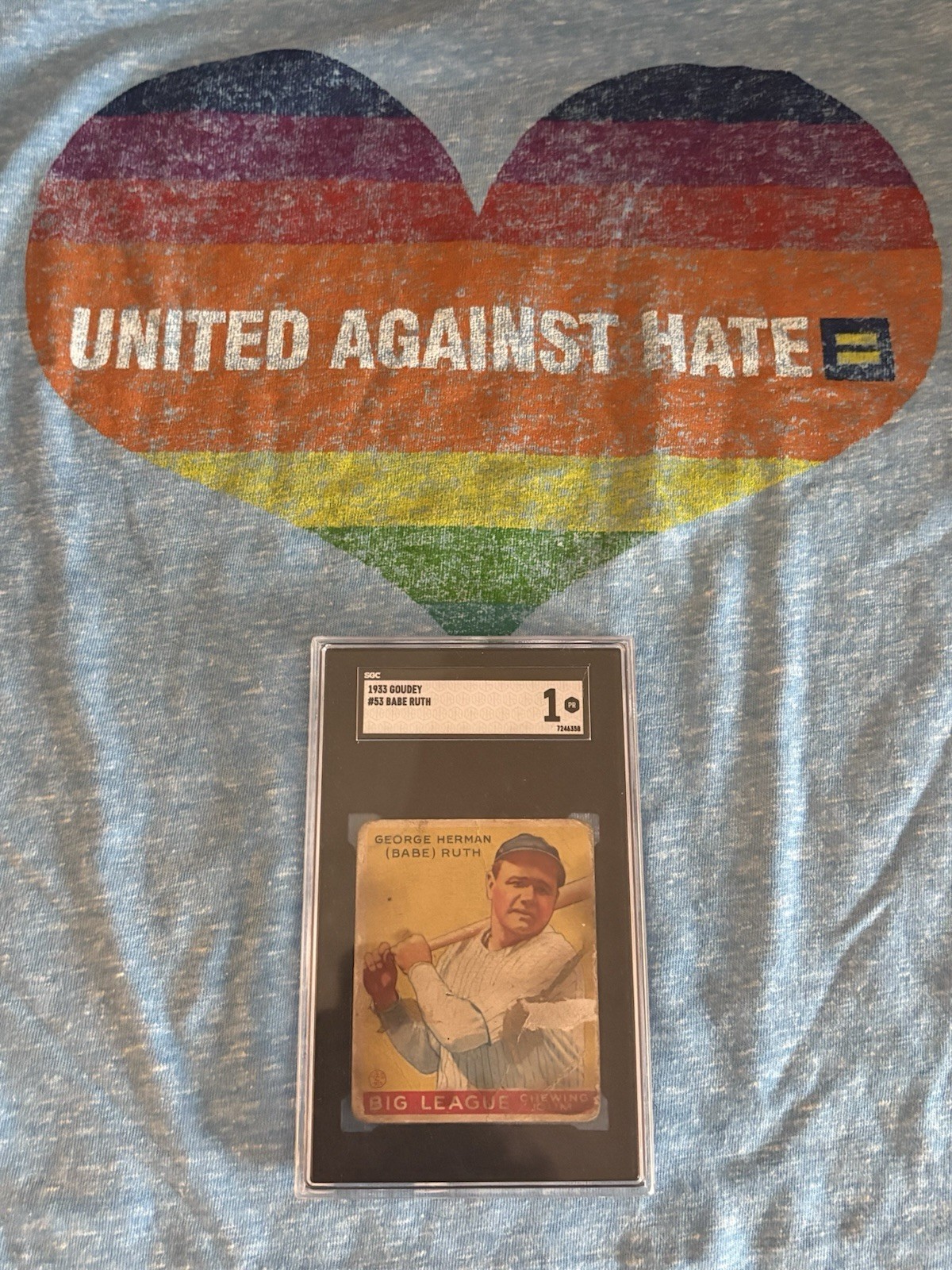 1933 Goudey #53 Babe Ruth - SGC 1