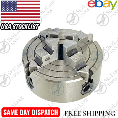 70mm 4 Jaw Independent Lathe Chuck M14x1 Thread Reversible Jaws Rotary Table